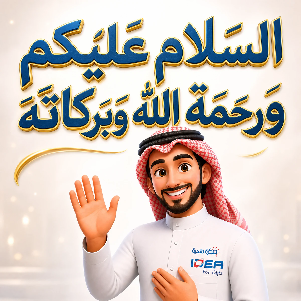 السلام عليكم ورحمة الله وبركاته - شخصية فكرة هدية ترحب بكم